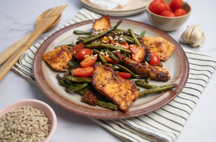 Chicken with Blistered Green Beans