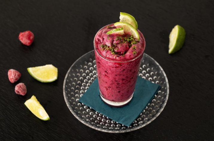 Raspberry Margarita Mocktail Smoothie