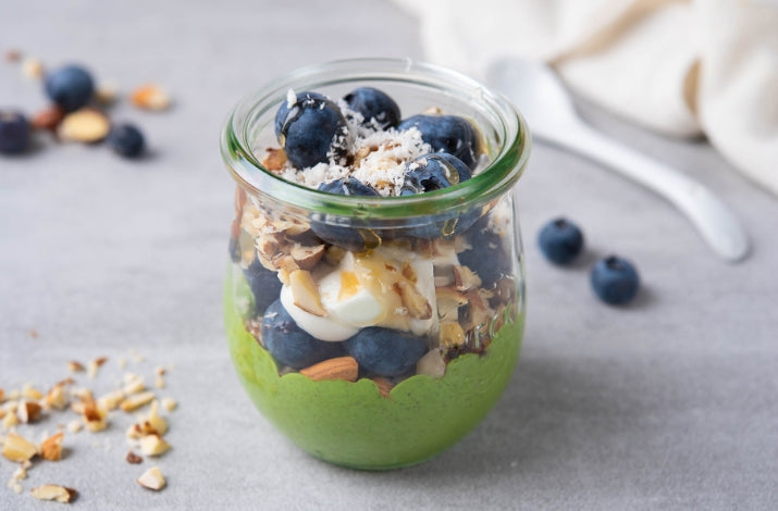 Coconut Spinach Parfait